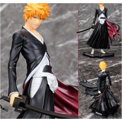 20cm anime Bleach Kurosaki Ichigo Cartoon Anime Action Figure PVC Collection toys