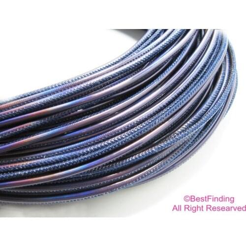 3mm Leather strips Neon violet Synthetic 3mm Round leather cord