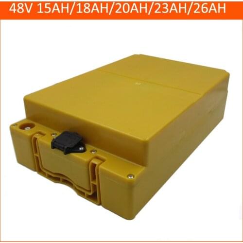 48V 1000W Electric Bike Battery Pack 13S 48 V 20AH Lithium 18650 batterie Akku 18AH 23AH 26AH With Case 30A BMS 54.6V 2A charger
