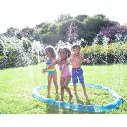 Children Lawn Sprinkler Hoop Ring PVC All-round Cooling Water Splash Toy Summer Outdoor Spray Water Toys for Kids Children