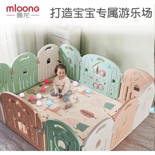 Manlong Fantasy Castle Fence Childrens Game Fence Baby Indoor Baby Toddler Crawl Pad Fence Kids Play Mat Kids Play