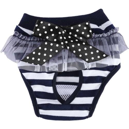 Pet Sanitary Physiological Pants Dog Kitten Diaper Washable Dog Shorts Panties Menstruation Underwear Pet Briefs Pet Products