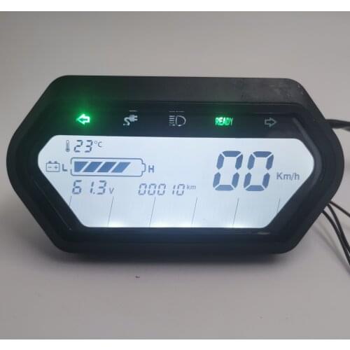 NEW DISPLAY VOLMETER INSTRUMENT FOR ELECTRIC SCOOTER EBIKE GAUGE 48V60V72V WITH HIGH LOW BEAM AND CHARGE INDICATOR