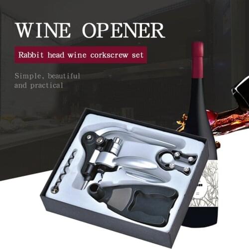 Kitchen AccessoriesProfessional Zinc Alloy Wine Opener Lever Arm Steel Rabbit Corkscrew Wine Bottle Opener Tool Cork Cocina Home
