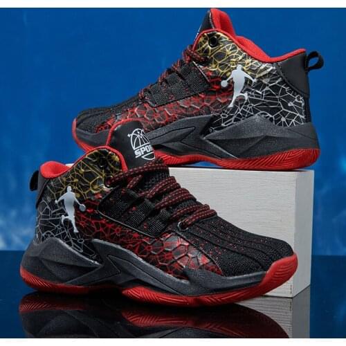 Boys Men Basketball Shoes 2021 New Spring Kids Sneaker Outdoor Big Kids Non-slip Sports Shoes Footwear Shoes Basket Sport