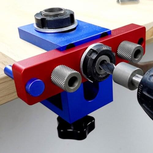 New Hot 08350 08500 3-in-1 Punch Locator Round Wooden Tenon Punch Locator Woodworking Cutters Hole Opening Device 23-42mm 5-35mm