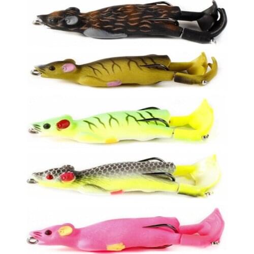 Minnow Crankbaits Artificial Fishing Lure Plastic Mouse Lure Swimbait Rat Fishing Bait For Pike Bass With Hook Fishing Tackle