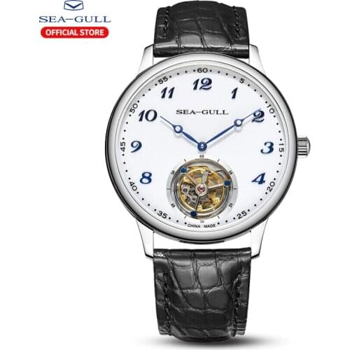 Seagull Tourbillon Watch Mens Manual Mechanical Watch Simple Business Watch 42mm Luxury Brand 88.13.8809