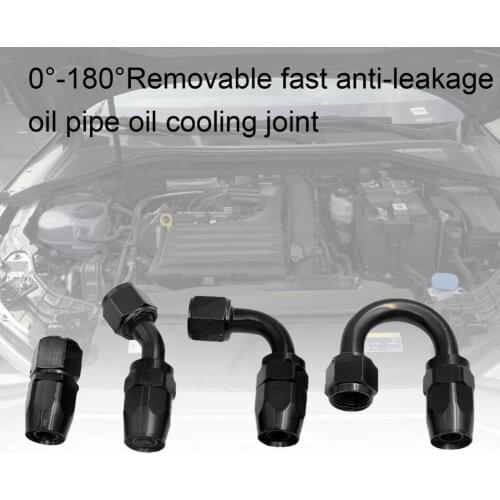 AN10 Oil Fuel Line NPT PLUG 0 45 90 180 Degrees Fuel Oil Gas Swivel Hose End Fitting Detachable Durable Adapter for Automobiles