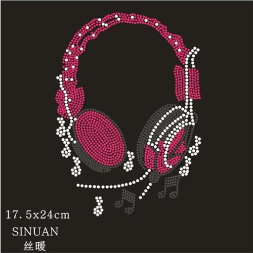 SINUAN Rhinestone Patch Iron-On Rhinestones Clothes Rhinestone Applique Hot-Fix Patches For Clothes 5Pieces Clothes Decoration