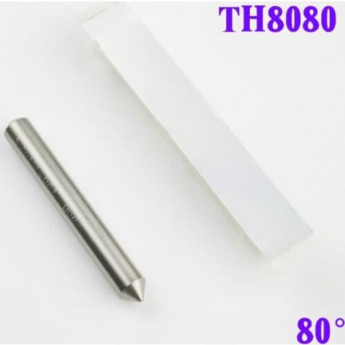 TH8080 Carbide End Mill High speed steel HSS 80° Angel Milling Cutter for CNC Key Machine