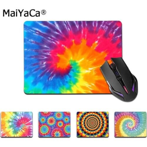 Maiyaca High Quality Tie Dye Pattern Batik Rainbow gamer play mats Mousepad Smooth Writing Pad Desktops Mate gaming mouse pad