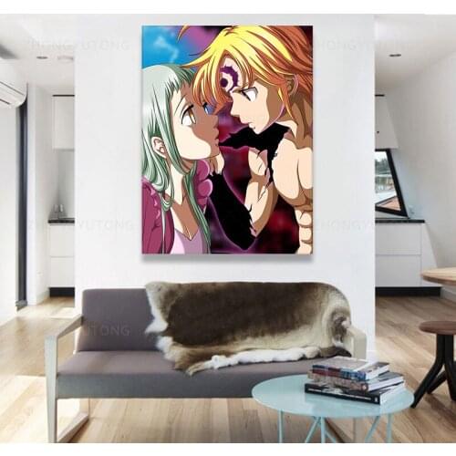 Japan The Seven Deadly Sins Anime Painting Modern Wall Art Picture Posters For Home Wall Artwork Modular Canvas Pictures