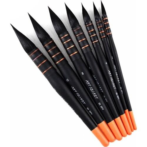 1Piece Nylon Hair Watercolor Paint Brush Ancient Rhyme Style Acrylic Painting Brush Art Supplies 40RT