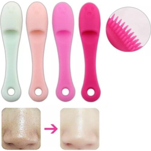 1PCs Blackhead Cleanser Nose Pore Wash Pad Brush Cleaner Remover Finger Exfoliating Cleansing Skin Care Facial Blackhead Remover