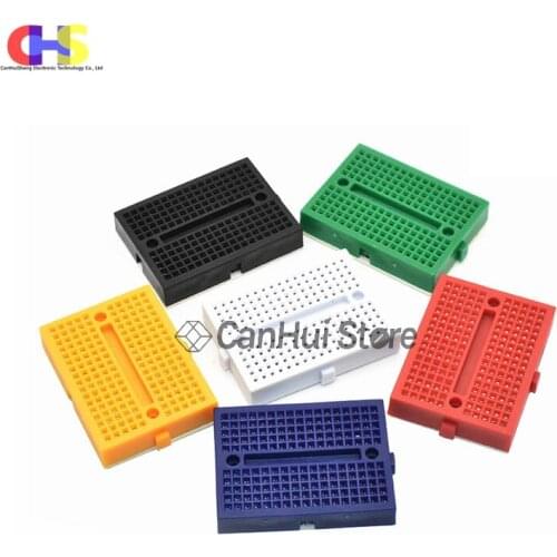 1pcs SYB-170 Mini Solderless Prototype Experiment Test Breadboard 170 Tie-points 35*47*8.8mm