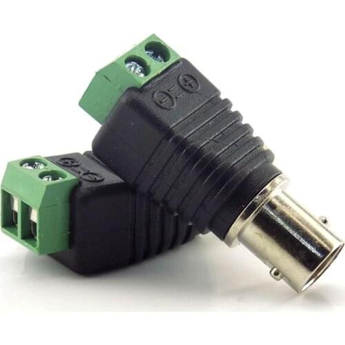 10PCS Male/Female BNC Connector Video Balun Connector Transceiver for CCTV Camera Surveillance Accessories