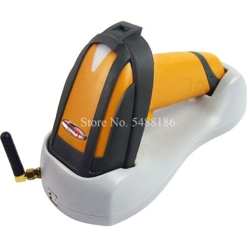 1D Wireless Barcode Reader with Stand Bar Code Scanner with Memory for Warehouse Supermarket Retail Stores