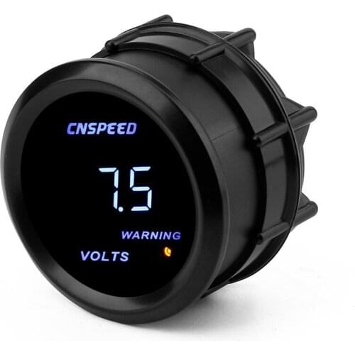 2 inch (52mm) car modification instrument 12V universal blue light digital display racing voltmeter