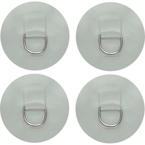 4pcs D-Ring Patch Deck Rigging Kit for Inflatable Boat Dinghy Kayak Canoe