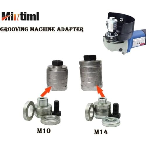Angle Grinder To Grooving Machine Adapter M10 M14 Adapter Angle Grinder Polisher Interface Connector Power Tool Accessories