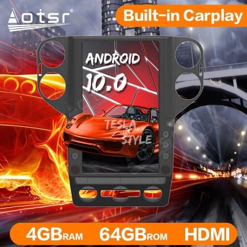 13.6 Inch Tesla Style Android 9.0 Car GPS Navigation Stereo For VW Volkswagen Tiguan 2010-2019 Multimedia Player Head Unit Radio