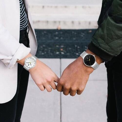 Fashion Couple Watches for Men Women CHEETAH Luxury Brand Lover Watch Thin Mesh Steel Quartz Clock Waterproof Relogio Masculino