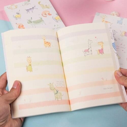 Color Page Diary Fresh Illustration Notebook Student Notepad Stationery Prizes