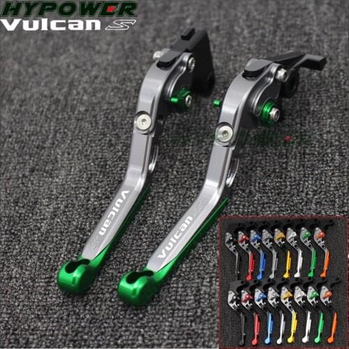 For KAWASAKI KLE 650 Versys 2006 2007 2008 Motorcycle Adjustable Folding Extendable Brake Clutch Lever Logo Versys