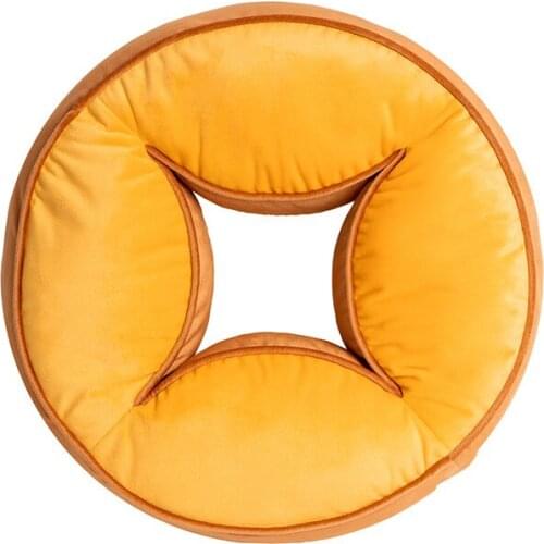 DUNXDECO Pillow Decorative Cushion Joy Chinese Traditional Coin Treasures Sofa Chair Bedding Coussin Round Stuffed Throw Gift