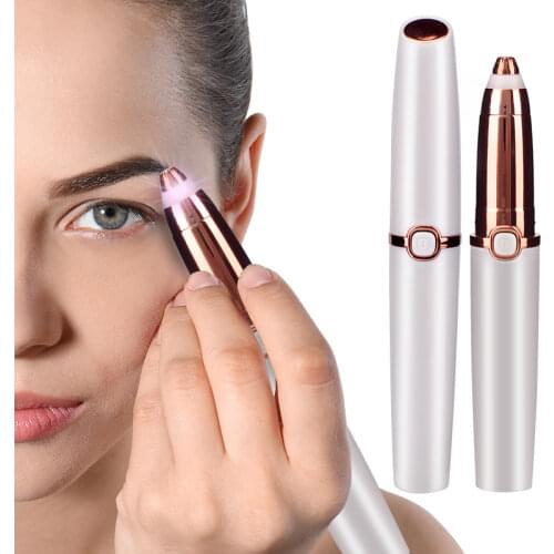 Electric Eyebrow Trimmer Makeup Painless Eye Brow Epilator Mini Shaver Razors Portable Facial Hair Remover Women depilator new