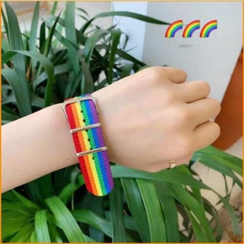 Hot INS Rainbow Bracelet Personality Sisters Love Couples Students Hand Strap Rainbow Bracelet