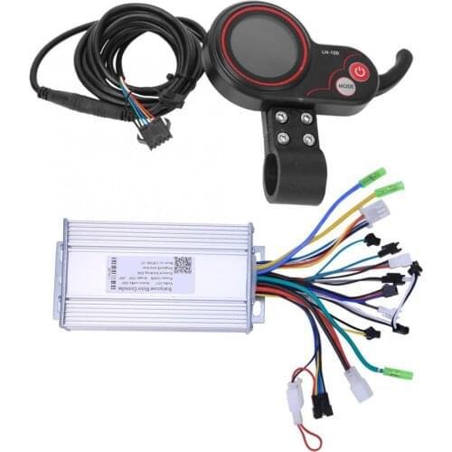 Electric Bicycle Controller LCD Thumb Shifter E-Bike Controller LH100 Round Meter Color Screen E-bike Accessories 500W 36V