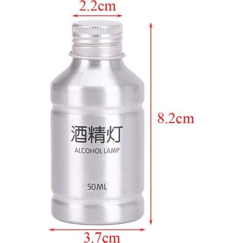 50 ml Burner Lamp Equipment Heating Laboratory Supplies Portable Metal Alcohol Lamp Chemistry Alcohol