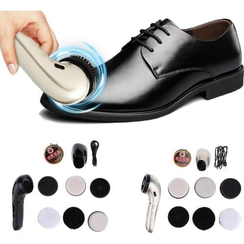 Multifunctional Electric Shoe Polisher Kit Handheld Shoe Cleaning Brush Set Machine Shoe Cream for Leather Care
