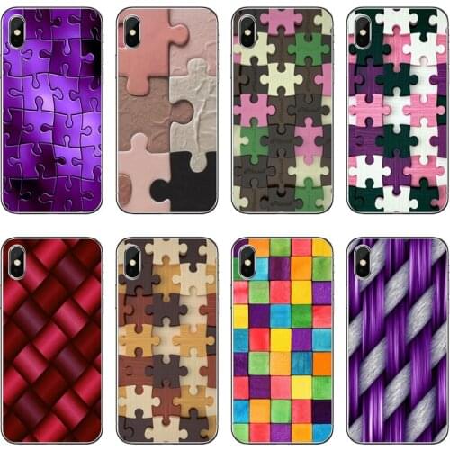 Fashion Colorful Puzzle Transparent Phone Case For iPhone 12 11 Pro Max Mini XS Max XR X 8 7 Plus 6 6S Plus 5 5S SE 2020