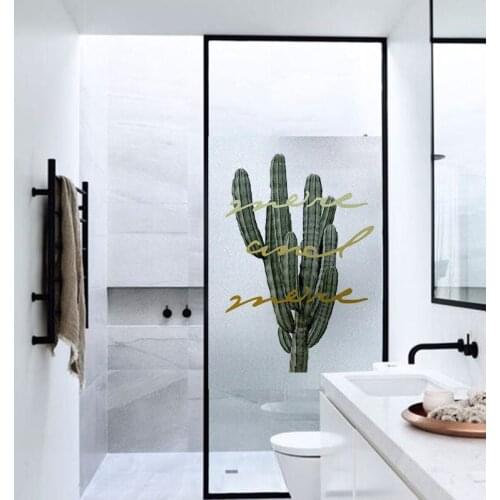 Nordic Window film Frosted Privacy Glass Door for Living Room or Bathroom Home Decor For Living Room