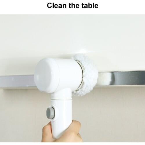 Handheld Electric Cleaning Brush 5-in-1 Magic USB Charging Powered Scrubber for Kitchen Bathroom Tub Shower Tile Carpet Bidet