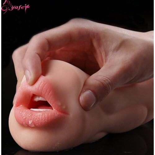Realistic Vagina Sex Toys for Men Pussy Male Masturbator Oral Double Hole 2 in 1 Silicone Intimate Sex Shop Male Erotic Toys