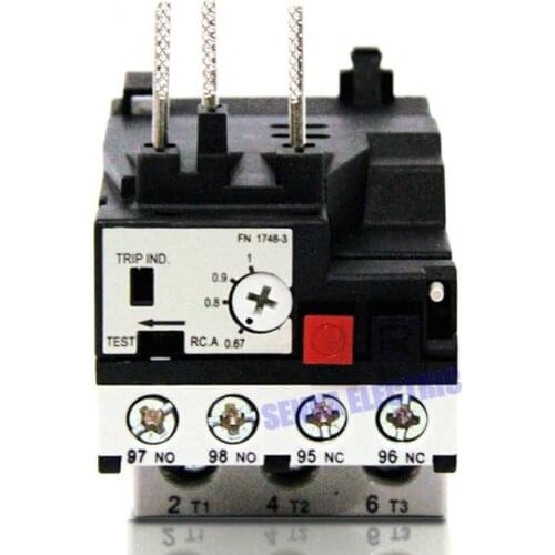 Motor Protector Three Phase 3P 0.45A,0.67A,1A,1.5A Thermal Overload Relay RHN-10K