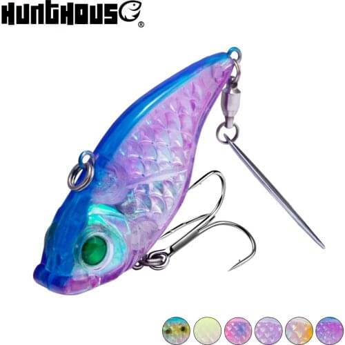 Hunthouse pike VIB spinner with spoon 2020 rattlin pesca perch hard bait for bass 60mm 28g green 3D eyes fishing lure