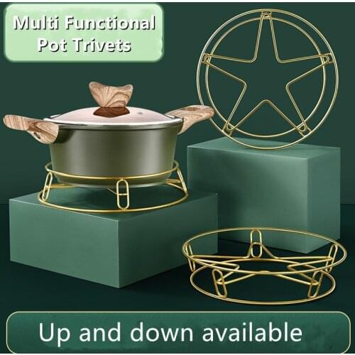 Stainless Steel Steamer Rack Multi-Purpose Round Cooling Rack for Canning Cooking Steaming Lifting Food in Pots Pressure Cooker