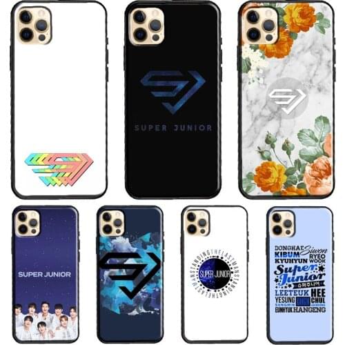 Super Junior Korean Kpop Silicone Case For iPhone XR X XS MAX SE 2020 6S 7 8 Plus 12 Mini 11 Pro Max Shell Cover
