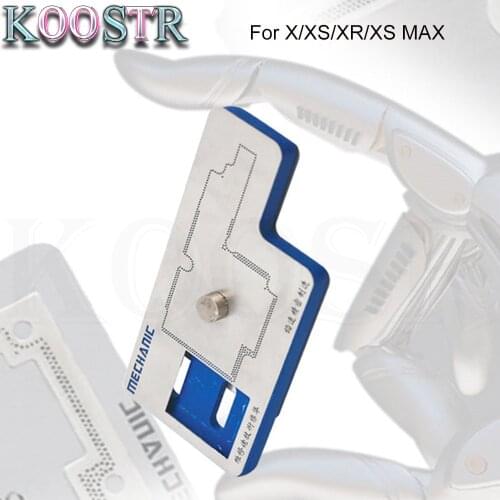 3D BGA Reball Stencil Grooved Positioning De-gluing Tin Platform For X/XS/XR/XS MAX Baseband Stencil Great Repairing Base Tool