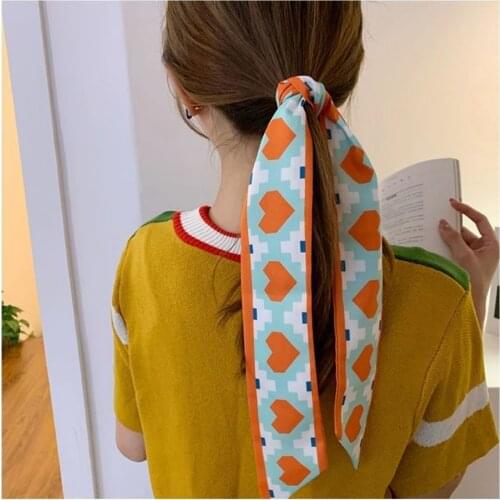 Tufaha 1Pcs Silk Scarf Headbands for Women Fashion Girls Hair Accessories 4 Style Head Bands