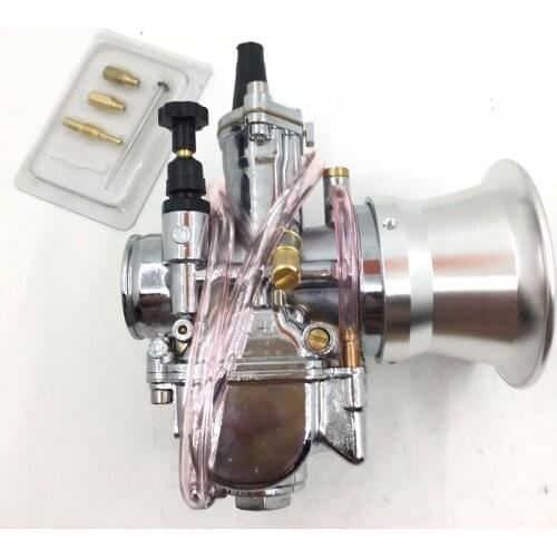 Tuning PWK 24 mm carb Vergaser chrome Edition+Power jet + jets+ stack rep keihin