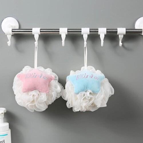 Cute Star Shape Large Soft Bath Ball for Back Foam Bath Supplies Skin-friendly Elastic can CSV