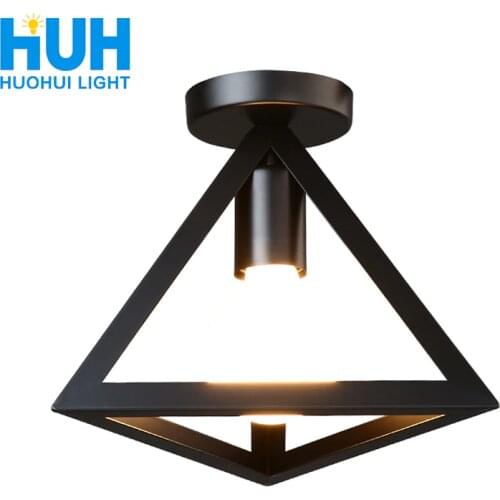 Vintage Ceiling Lamp For Living Room Bedroom Nordic Wrought Iron Retro Corridor Aisle For Living Room Bar Ceiling Light