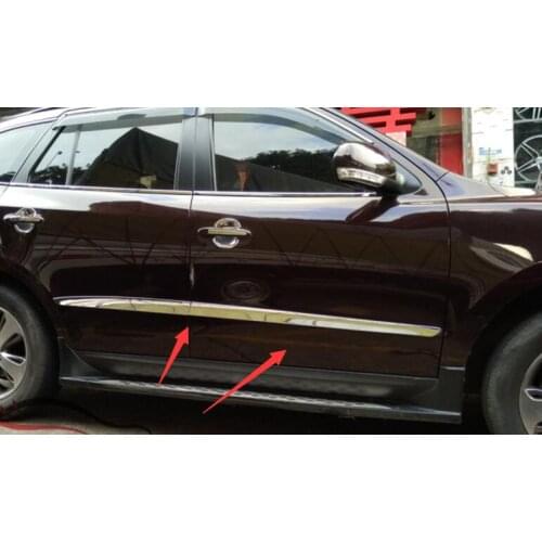 High quality ABS Chrome body side moldings side door decoration for Hyundai Santa Fe 2006-2012