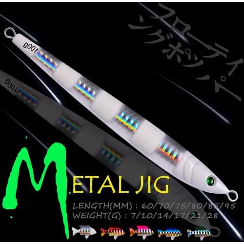 WALK FISH Metal Jig 7g/10g/14g/17g/21g/28g Lead Fish Spoon Casting Jigging Fishing Lure Artificial Baits Sea Bass Fishing Tackle